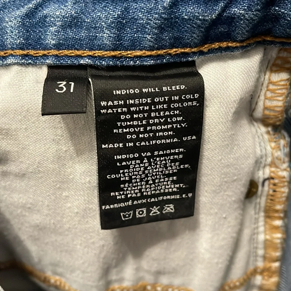J Brand Patti Rolled Hem Denim Mini Shorts Magnetic Wash‎ Minimalist Capsule
